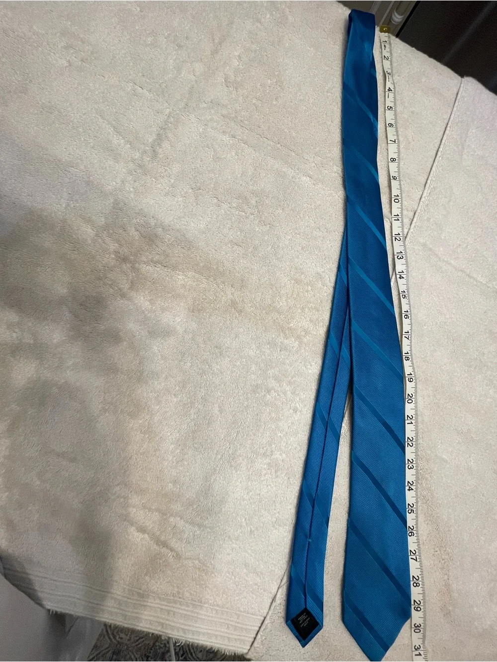 Express Teal and Navy Diagonal Stripe Tie